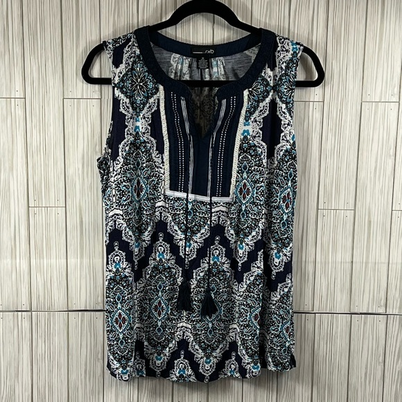 RXB Tops - RXB Sleeveless V-Neck Blouse